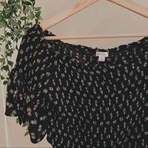 target over-the-shoulder top